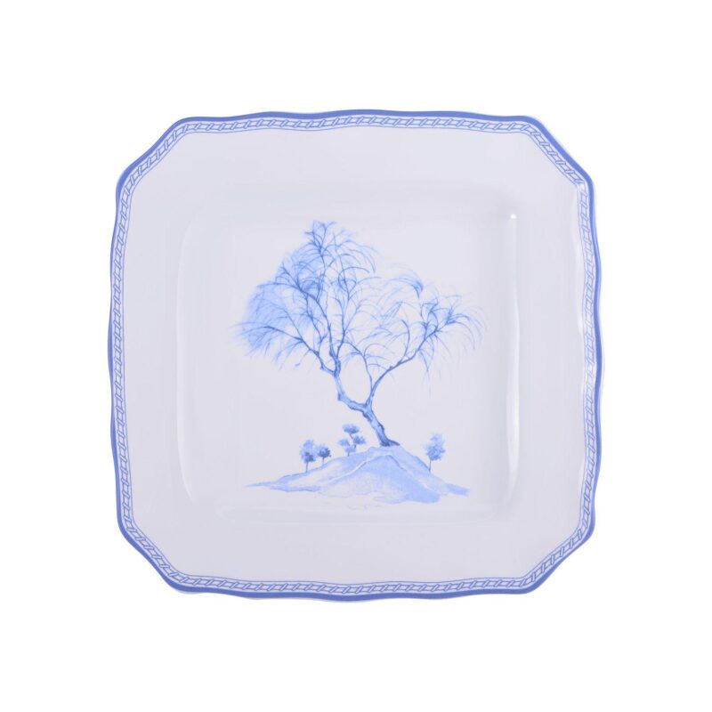 222 Fifth Scenic Toile Blue 12-pc. Porcelain Dinnerware Set - Image 7