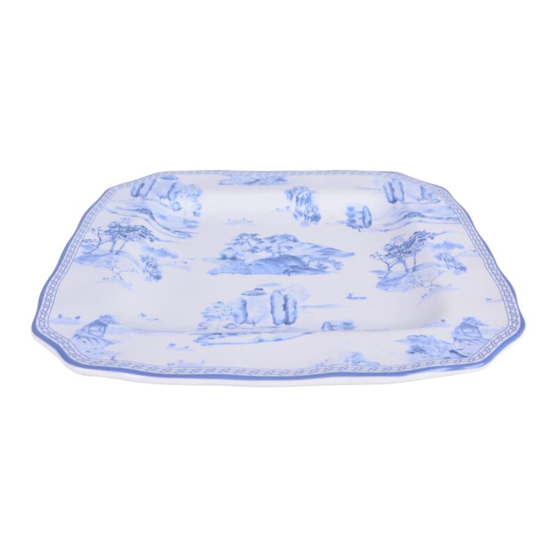 222 Fifth Scenic Toile Blue 12-pc. Porcelain Dinnerware Set - Image 10