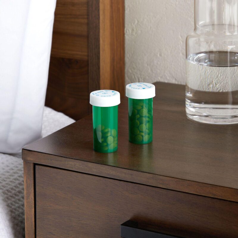 250 Pack Empty Pill Bottles With Caps, 13 Dram Plastic Vials (green) - Image 2