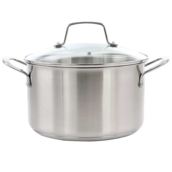 2.6 Quart Stainless Steel Saucepan with Lid