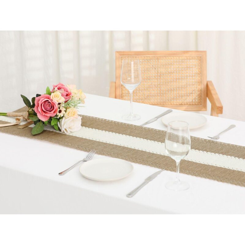 2 Pack Fringe Table Runners, Floral Table Banner For Home Decoration 12  X 87 - Image 5
