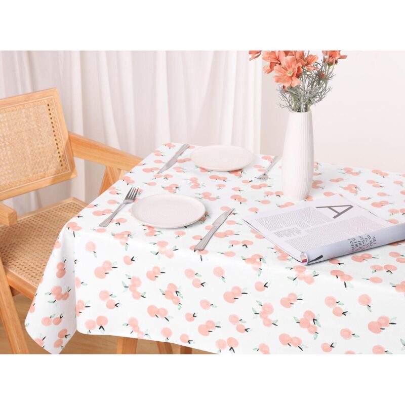 2 Pack Rectangle Pvc Tablecloth Wrinkle-resistant Waterproof Table Cover Dining 47  X 63 - Image 5