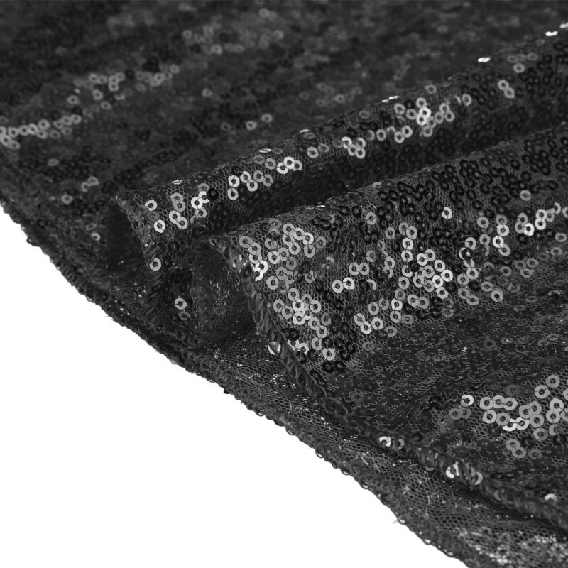 2 Pack Round Tablecloths, Polyester Sequin Table Covers For Dining Room Parties Or Dances 47 x47 - Image 2