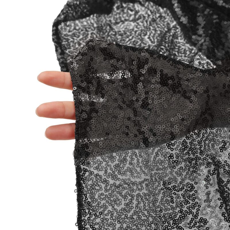 2 Pack Round Tablecloths, Polyester Sequin Table Covers For Dining Room Parties Or Dances 47 x47 - Image 4