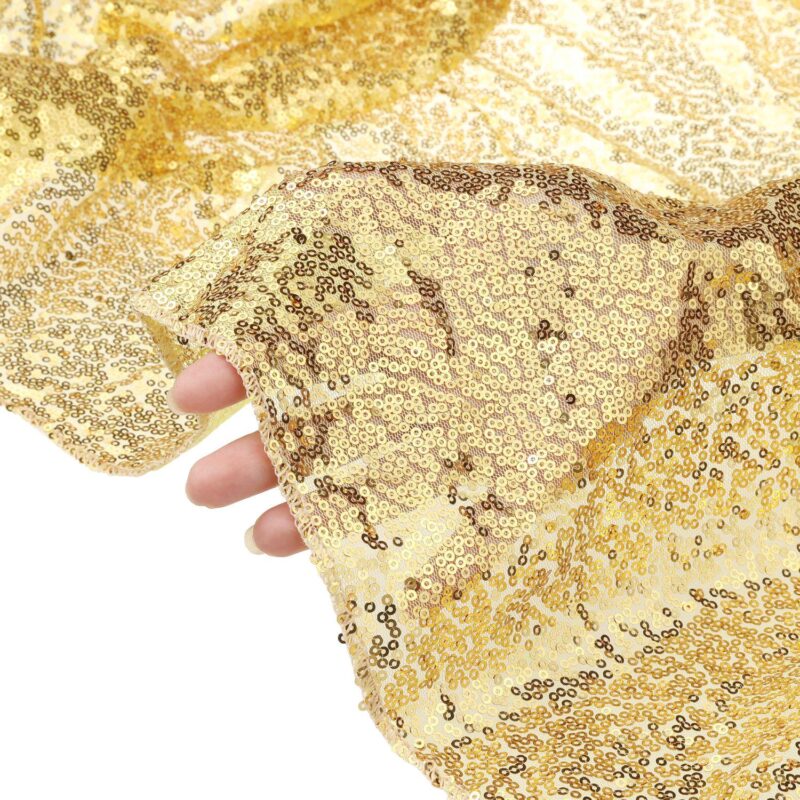 2 Pack Round Tablecloths, Polyester Sequin Table Covers For Dining Room Parties Or Dances 71 x71 - Image 4