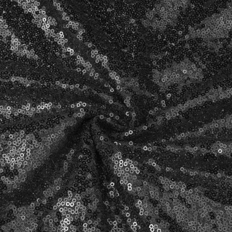 2 Pack Round Tablecloths, Polyester Sequin Table Covers For Dining Room Parties Or Dances 47 x47 - Image 3