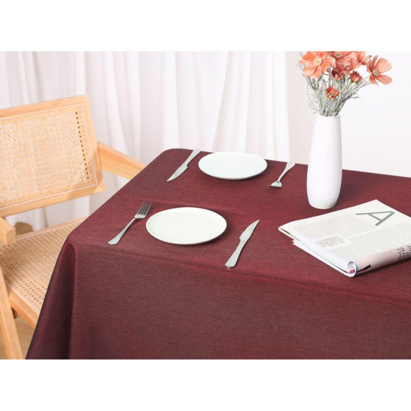 2 Pack Tablecloth Rectangle Waterproof Spill Proof Wrinkle Free Table Cover For Kitchen Dining - Image 5