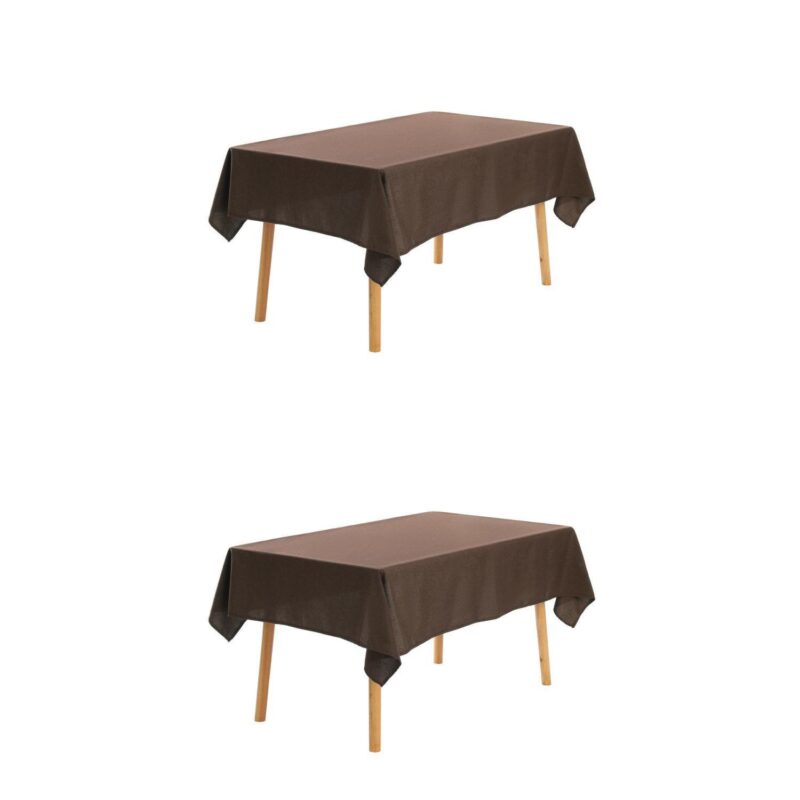 2 Pack Tablecloth Rectangle Waterproof Spill Proof Wrinkle Free Table Cover For Kitchen Dining - Image 8