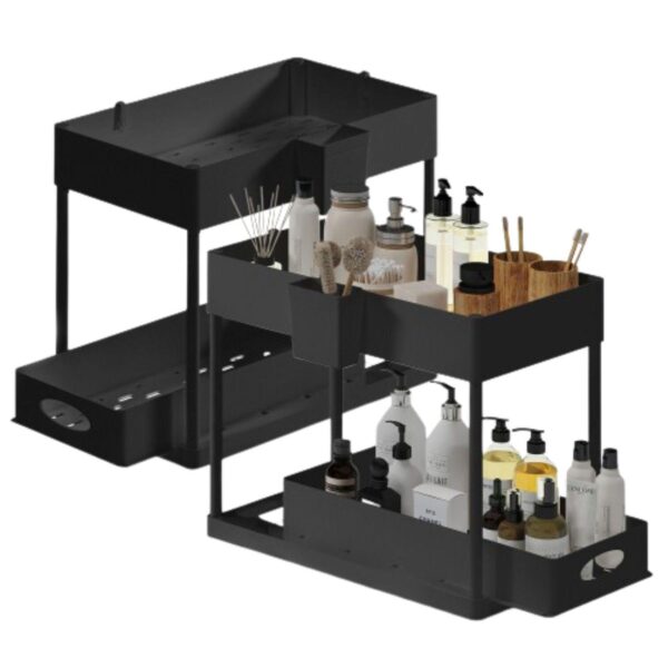 2-Piece 2 Tier Under Sink Organizer