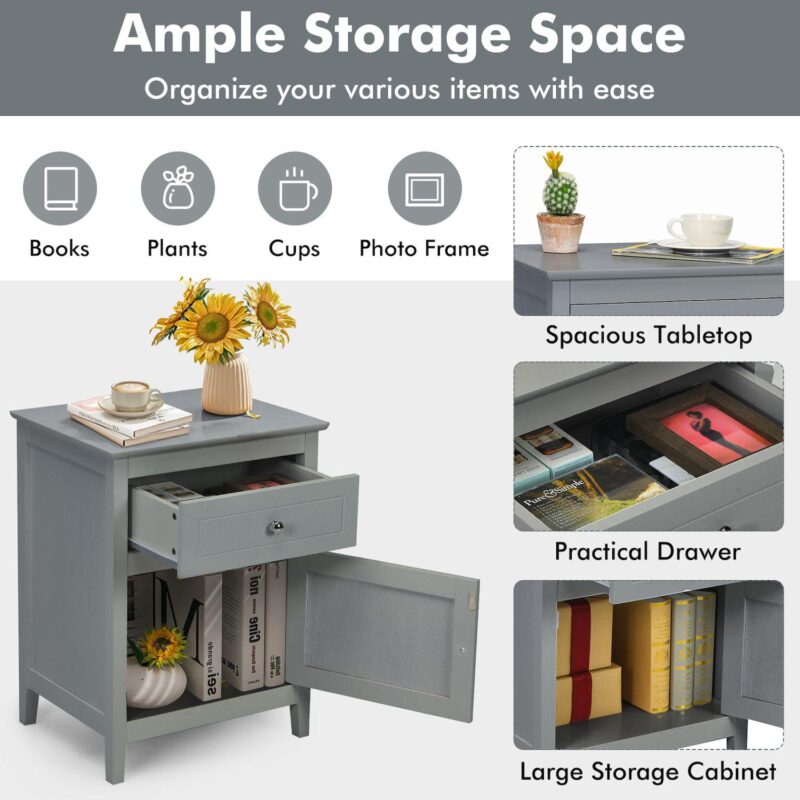 2-Tier Accent Table with Spacious Tabletop - Image 5