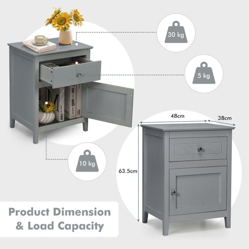 2-Tier Accent Table with Spacious Tabletop - Image 3