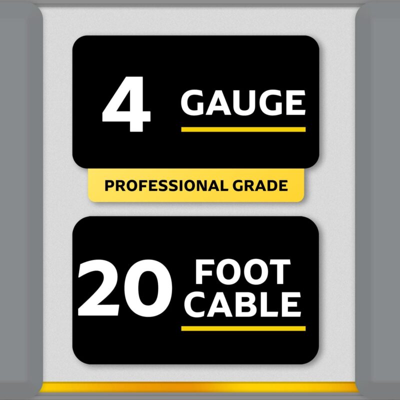 (2 pack) EverStart Maxx 4-Gauge Professional Grade 20-Foot Booster Cables - Image 5
