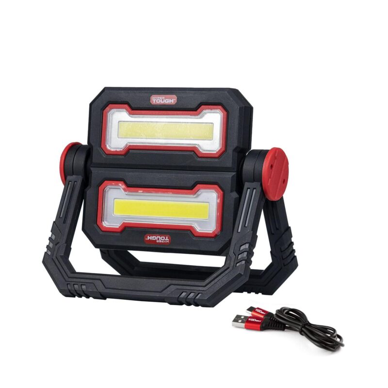 (2 pack) Hyper Tough 2000 LM LED Area Light with Folding Stand, Including 5200mAh Lithium Battery - Image 4