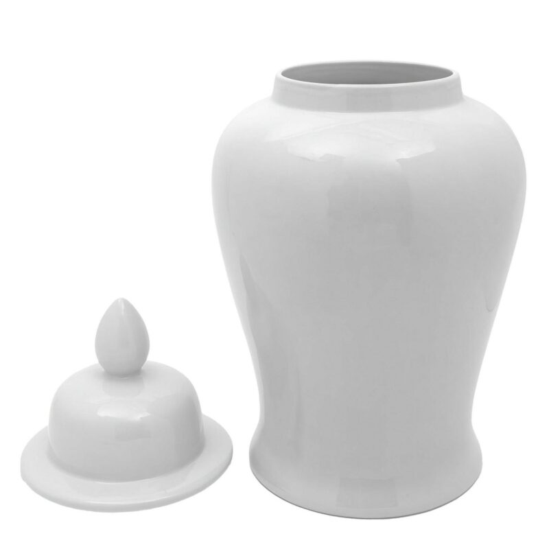 32  White Porcelain Temple Jar - Image 4