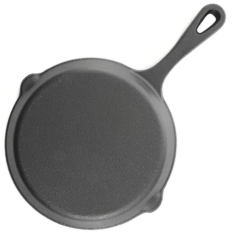 3 Piece Pre-Seasoned Cast Iron Skillet Set in Black - Image 3