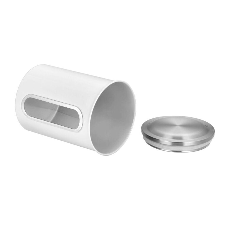 3 Piece Set Of Nesting Stainless Steel Canisters. With Tight Fitting Lids And Clear-view Windows - Image 4