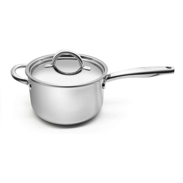 4 Quart Triple-Ply Stainless Steel Saucepan with Lid