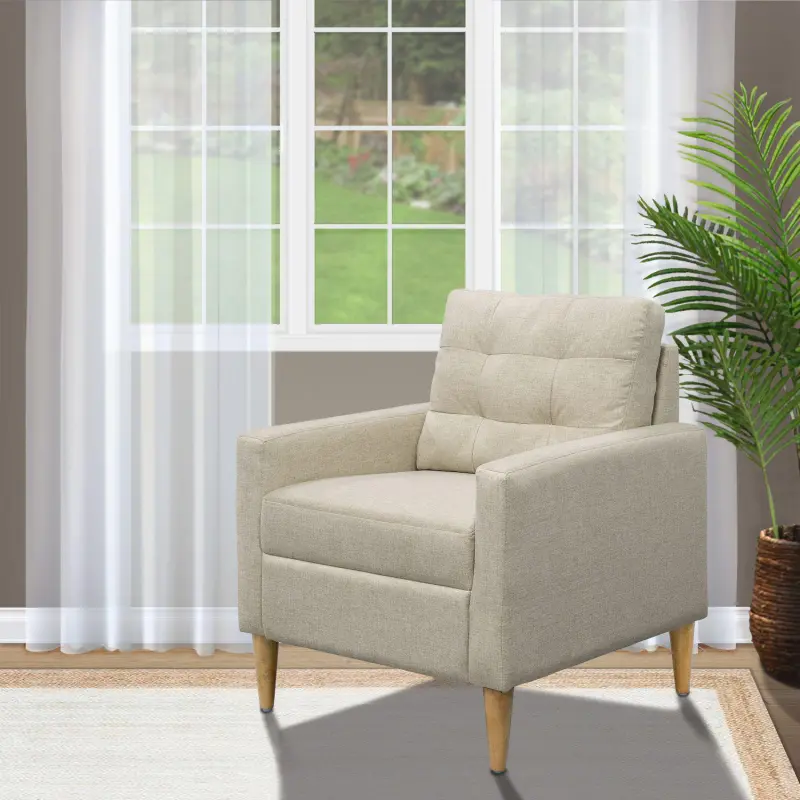 510 Design Dani Tufted Back Arm Accent Chair - Image 2