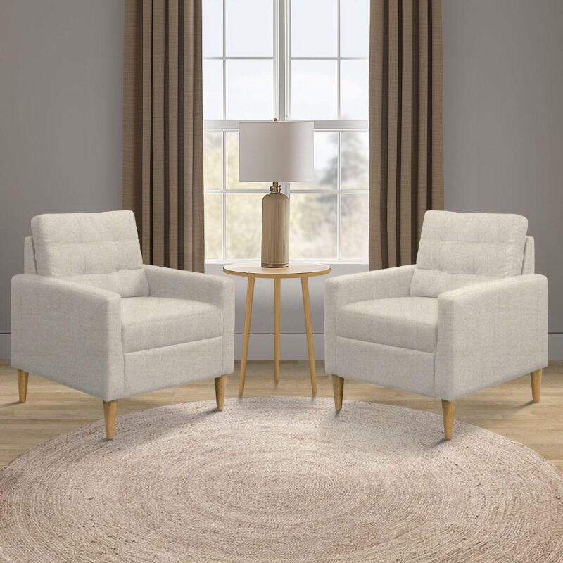 510 Design Dani Tufted Back Arm Accent Chair - Image 4