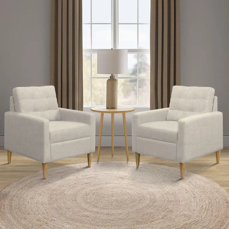 510 Design Dani Tufted Back Arm Accent Chair - Image 4