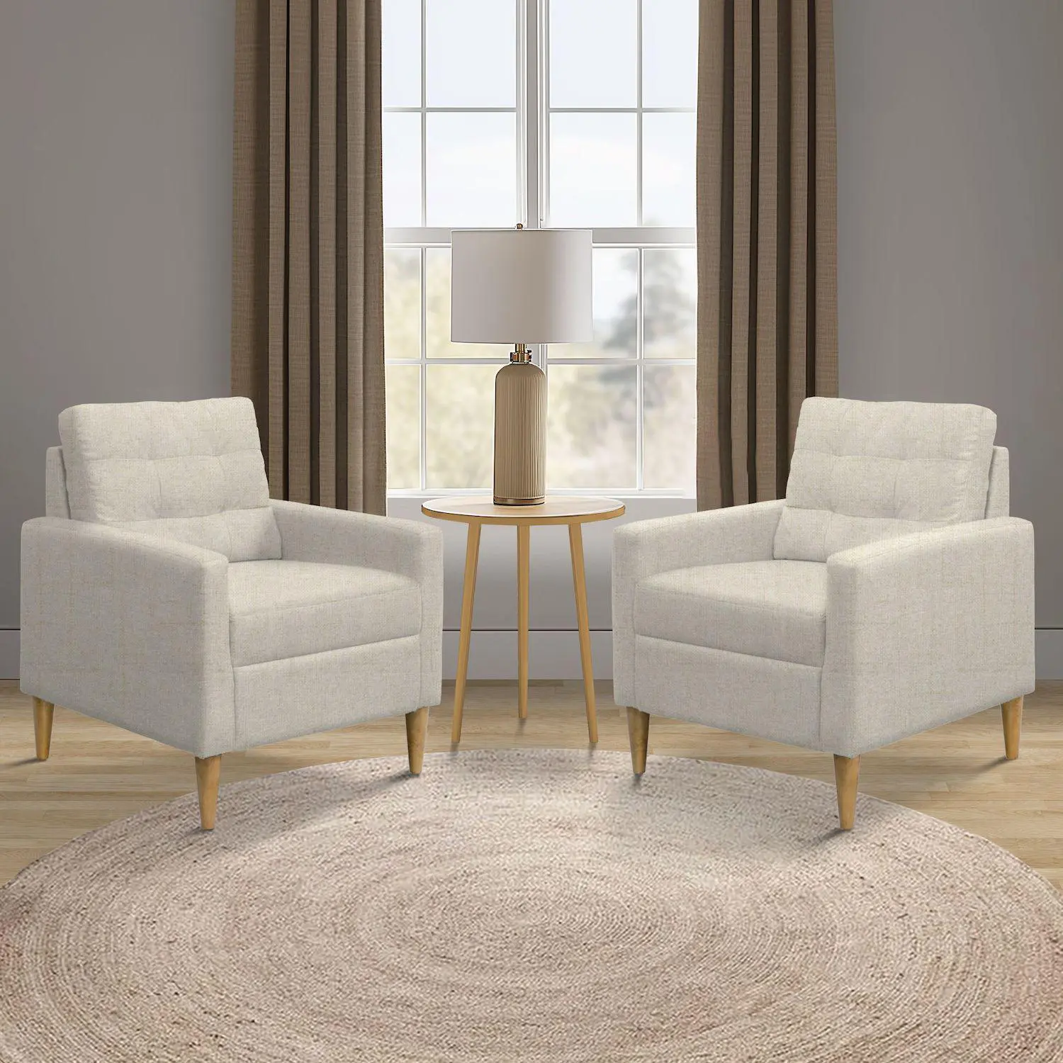 510 Design Dani Tufted Back Arm Accent Chair 4 510 Design Dani Tufted Back Arm Accent Chair - Image 4