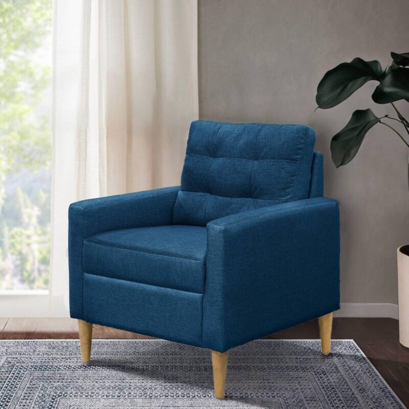 510 Design Dani Tufted Back Arm Accent Chair - Image 3