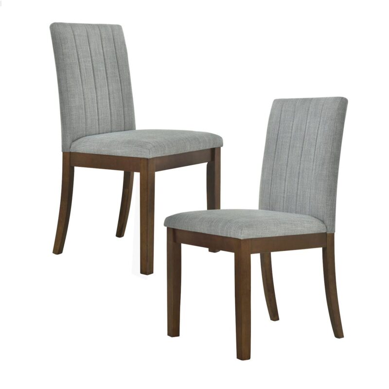 510 Design Everly Upholstered Channel-Back Dining Chair Set of 2 - Image 14
