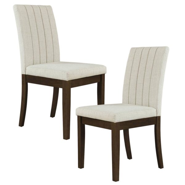 510 Design Everly Upholstered Channel-Back Dining Chair Set of 2