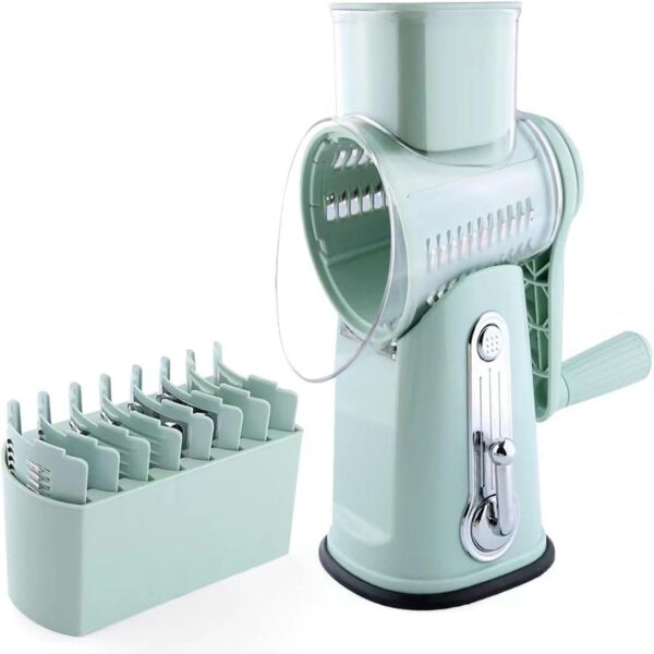 5 in1 Rotary Cheese Grater with Handle