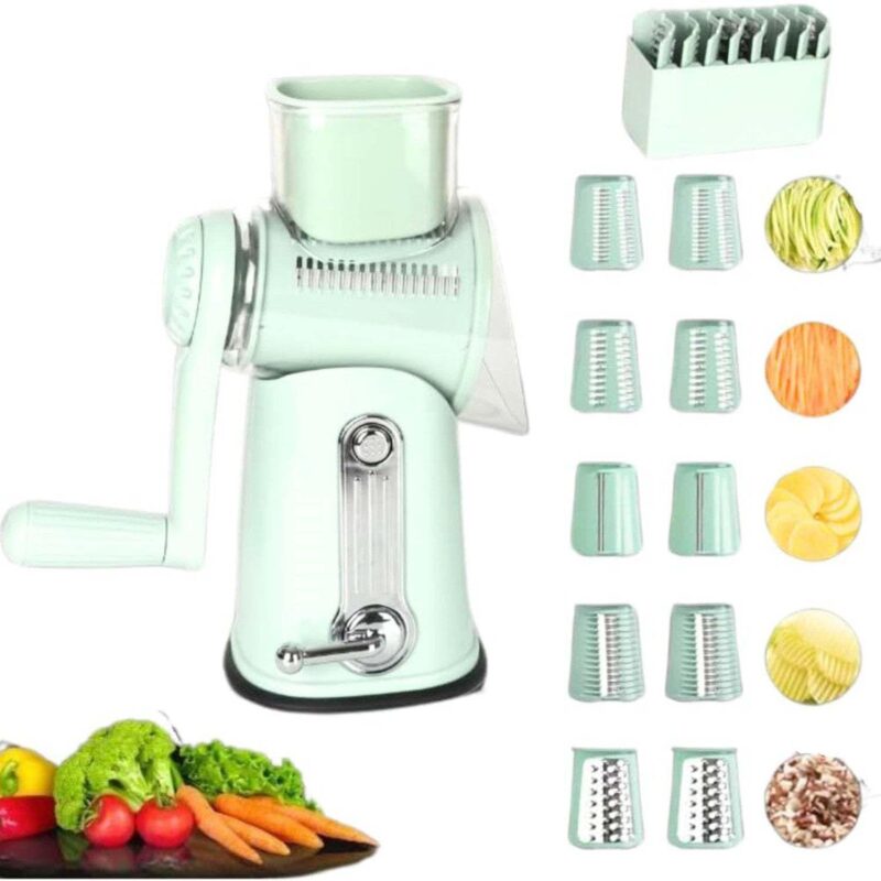 5 in1 Rotary Cheese Grater with Handle - Image 3