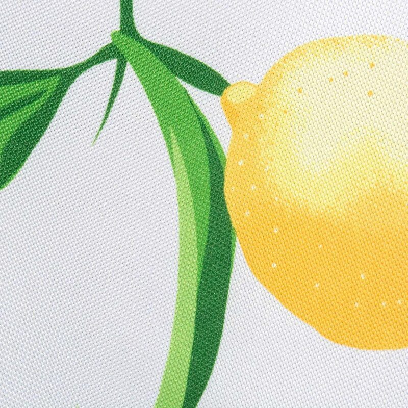 60  Round Outdoor Tablecloth with Lemon Bliss Print Design - Image 2