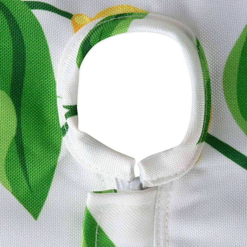 60  Zippered Round Outdoor Tablecloth with Lemon Bliss Print Design - Image 2