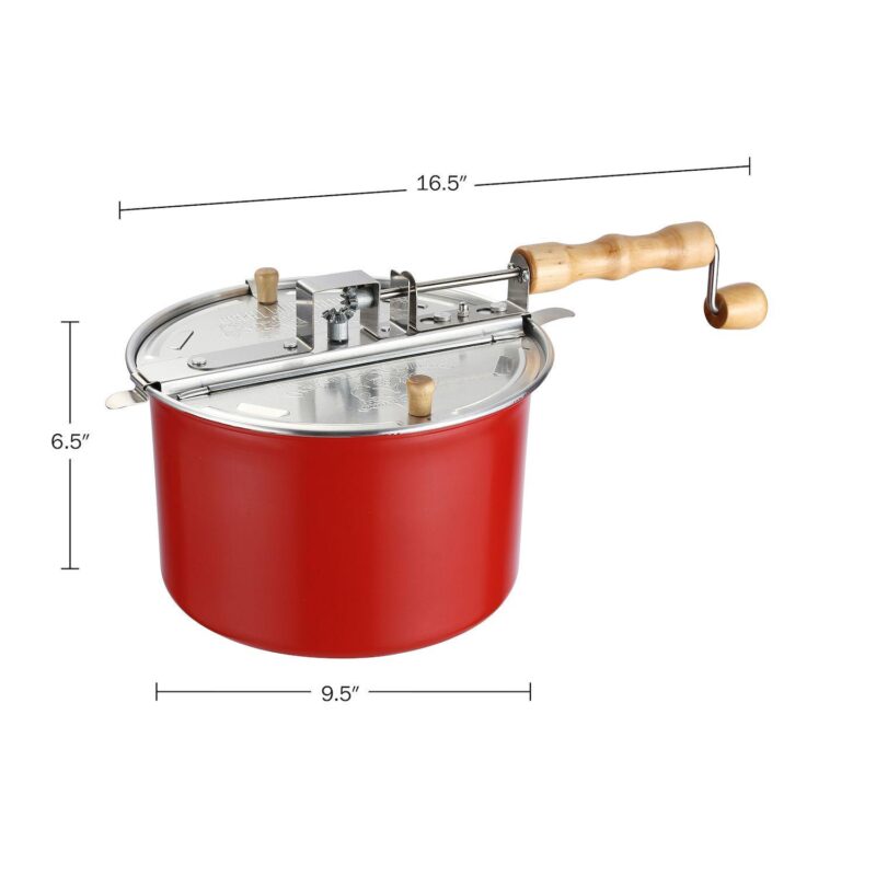 6.5 Quart Crank Stovetop Popcorn Maker - Image 2