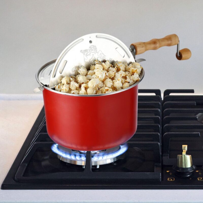 6.5 Quart Crank Stovetop Popcorn Maker - Image 4