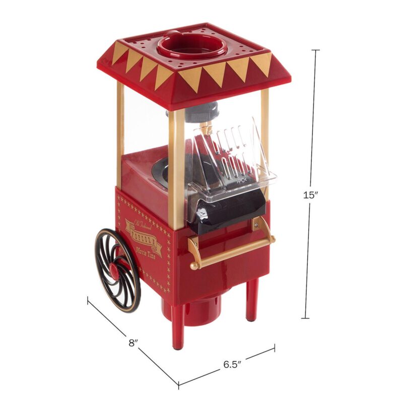 6 Cup Red Countertop Air Popcorn Maker - Image 2