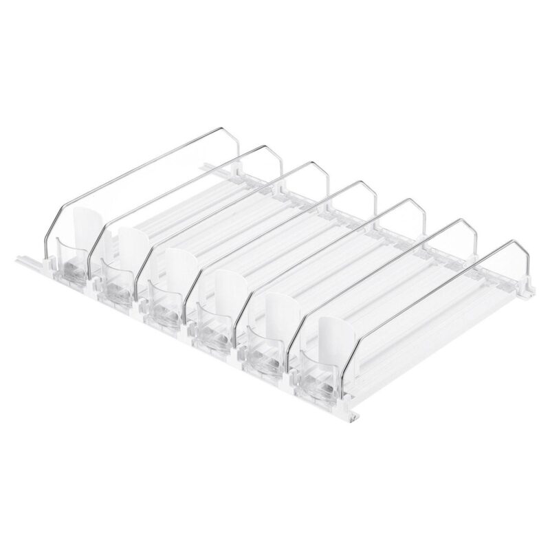 6pcs Soda Can Organizer For Refrigerator, Width Adjustable Drink Dispenser Beverage Pusher - Image 6
