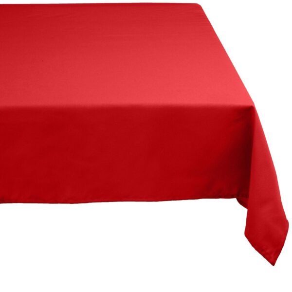 70  Fire Engine Red Solid Rectangular Table Cloth