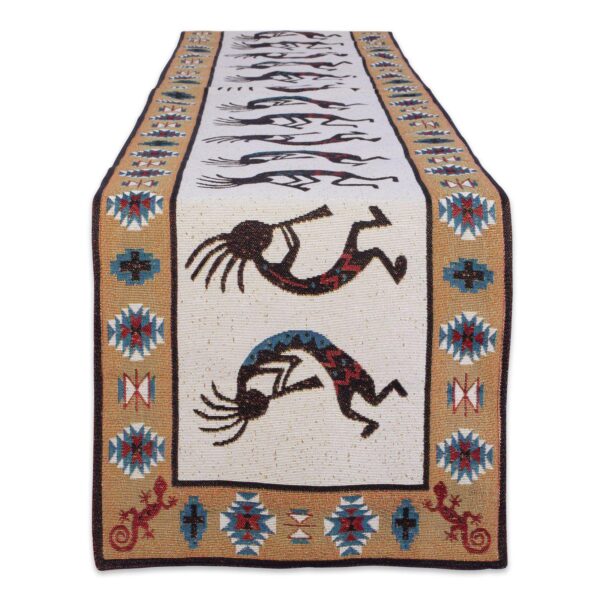 72  Rectangular Table Runner with Kokopelli Design