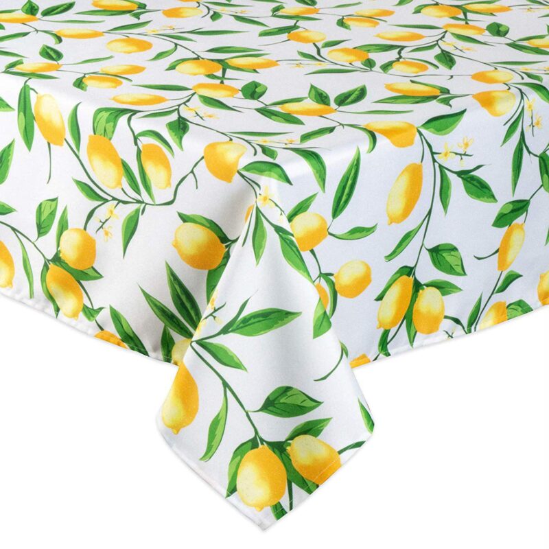 84  Outdoor Tablecloth with Lemon Bliss Print Design - Image 3