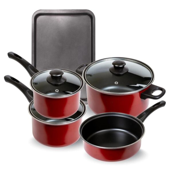 8-Piece Nonstick Carbon Steel Petite Cookware Set with Cookie Sheet