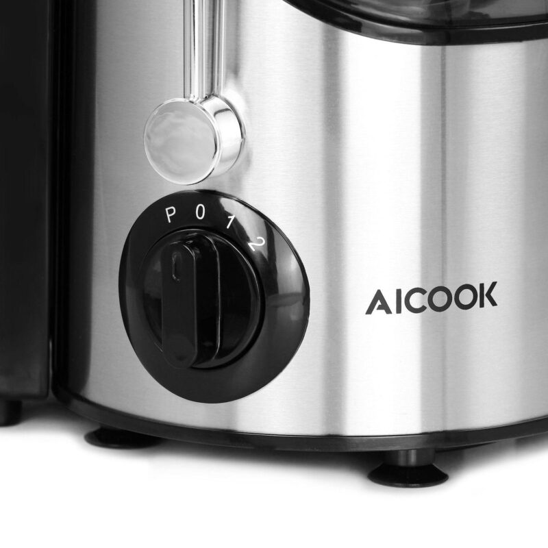 AICOOK Centrifugal Self Cleaning Juicer and Juice Extractor in Silver - Image 5