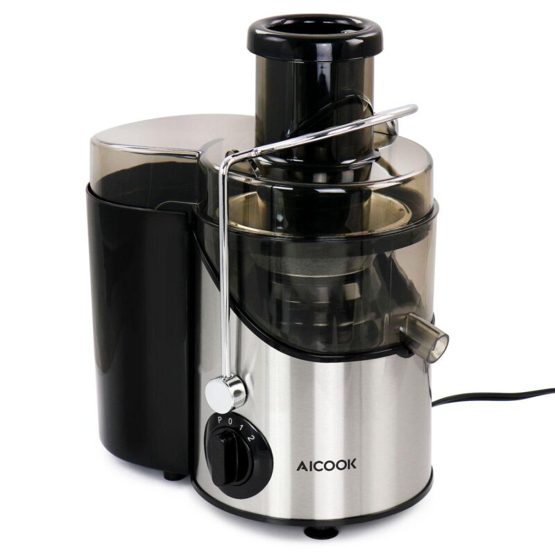 AICOOK Centrifugal Self Cleaning Juicer and Juice Extractor in Silver - Image 2