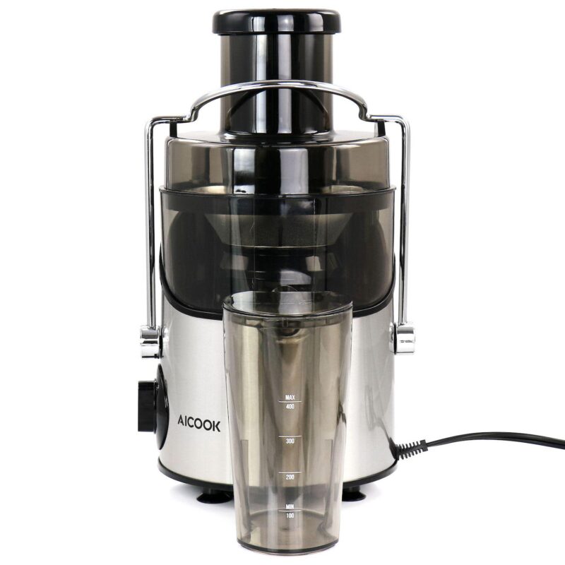 AICOOK Centrifugal Self Cleaning Juicer and Juice Extractor in Silver - Image 3