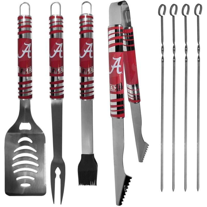 Alabama Crimson Tide Tailgater 8-Piece BBQ Grill Set - Image 2