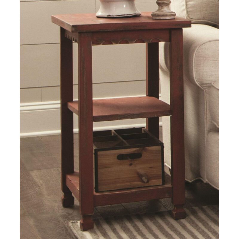 Alaterre Furniture Country Cottage 2-Shelf End Table - Image 3