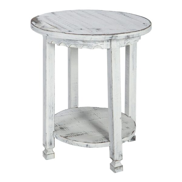 Alaterre Furniture Country Cottage Round End Table