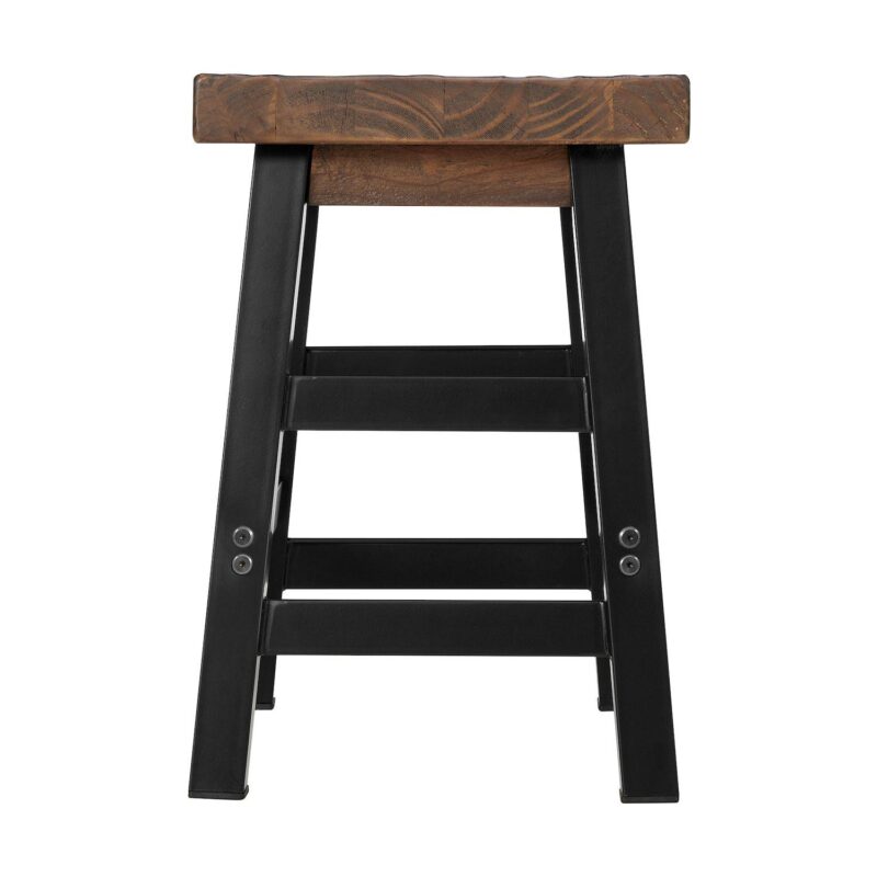 Alaterre Furniture Pomona Industrial Farmhouse Stool - Image 4