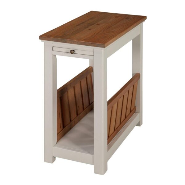 Alaterre Furniture Savannah Magazine Holder End Table