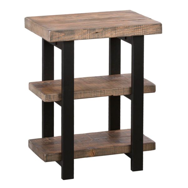 Alaterre Pomona Rustic 2-Shelf End Table