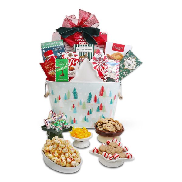 Alder Creek Gift Baskets Winter Holiday Trees Gift Tote